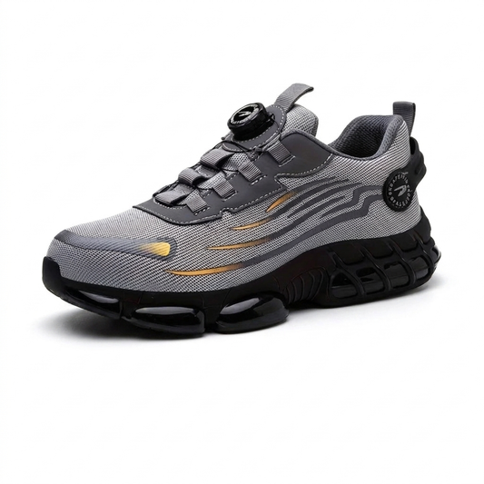 Buty robocze męskie - lekkie sneakersy z podnoskiem stalowym - antypoślizgowe