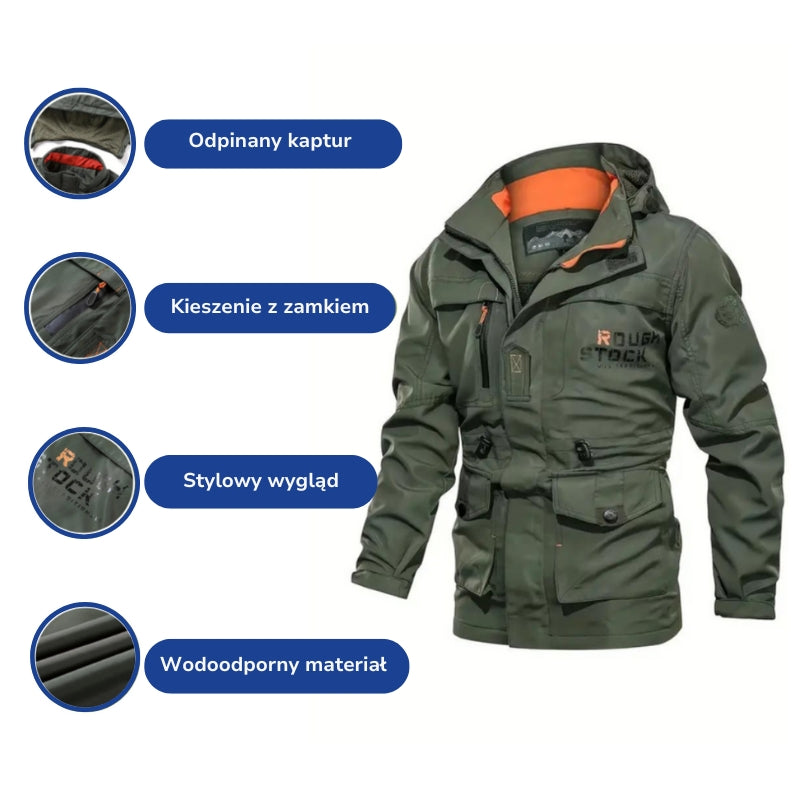 Męska kurtka outdoorowa – Wiatroszczelna – Wiosna