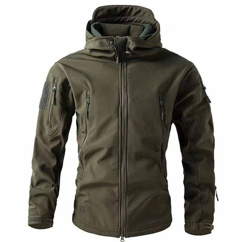 Kurtka Softshell Taktyczna – Wodoodporna Wiatroszczelna – Męska Outdoor