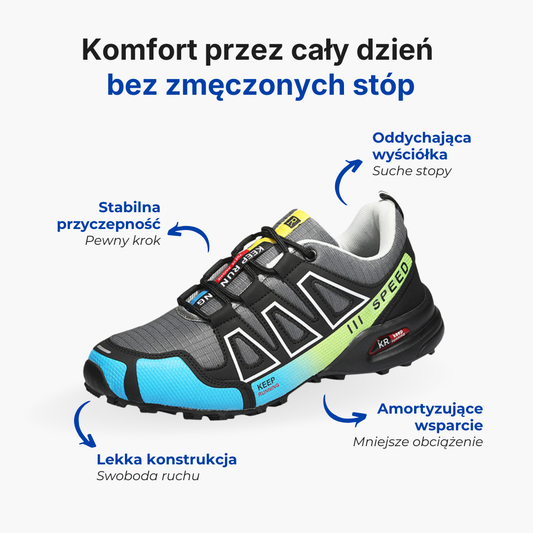 Buty trekkingowe męskie – wodoodporne i antypoślizgowe – idealne do outdooru