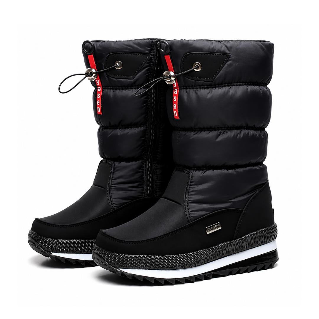 Buty zimowe damskie z ocieploną podszewką