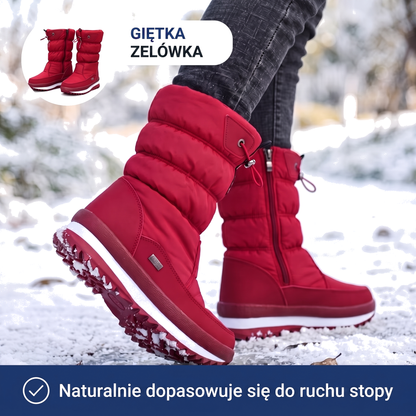 Buty zimowe damskie z ocieploną podszewką