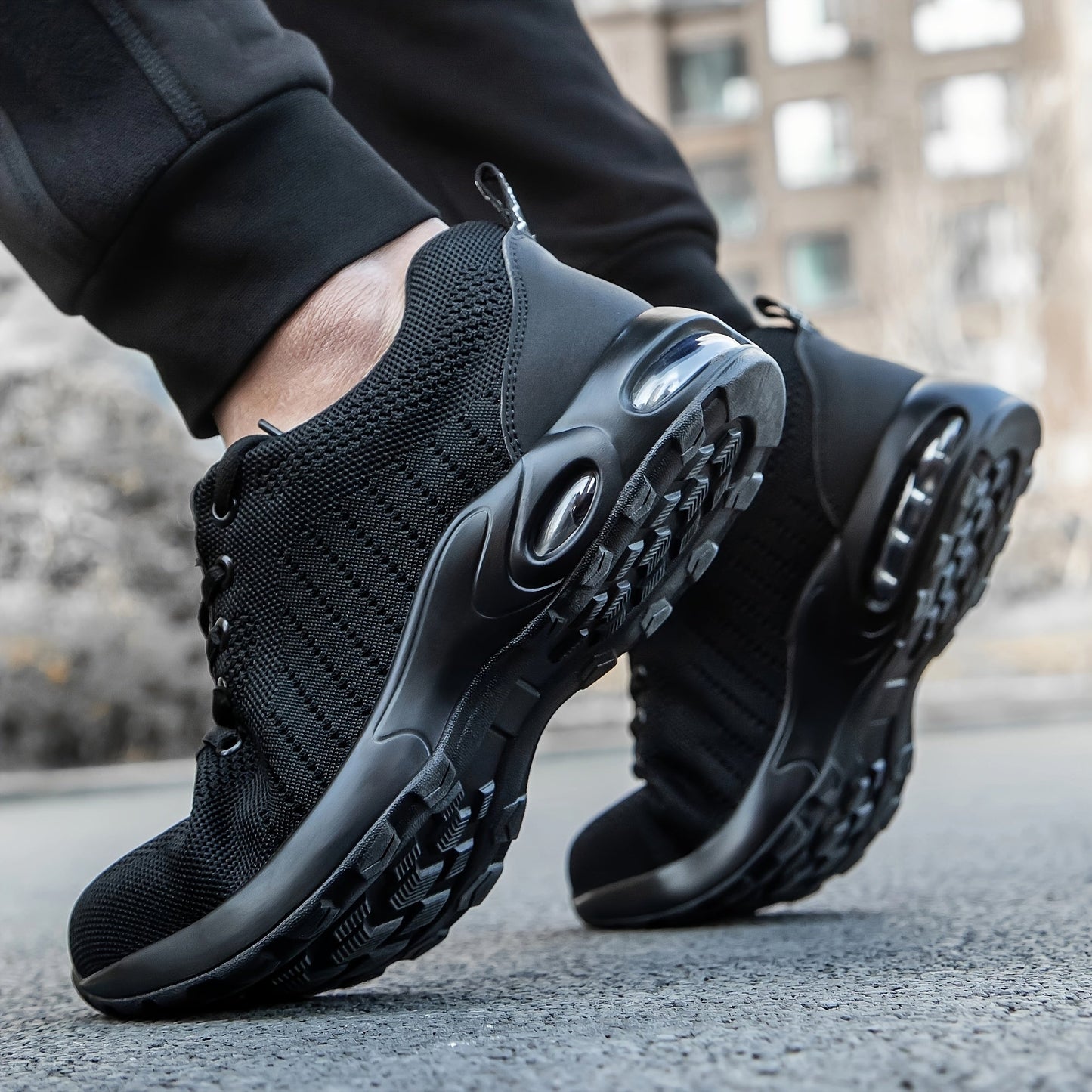 Buty robocze męskie ze stalowym noskiem i poduszką powietrzną