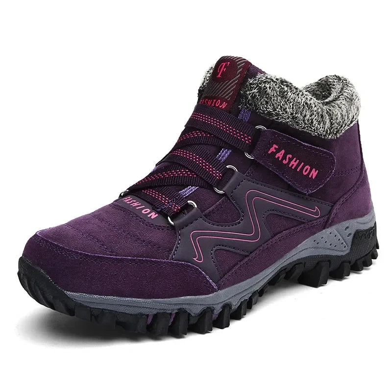 Wodoodporne buty zimowe damskie trekkingowe