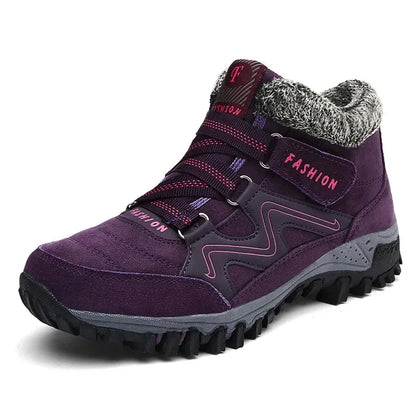 Wodoodporne buty zimowe damskie trekkingowe