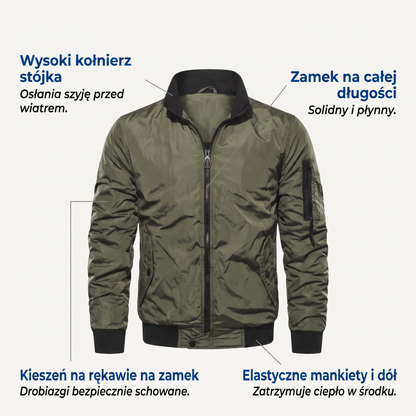 kurtka bomberka - infografika produktu