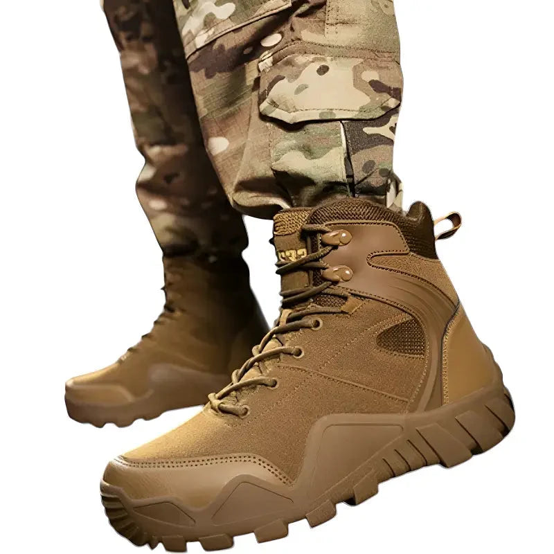 Lekkie buty taktyczne męskie z grubym bieżnikiem