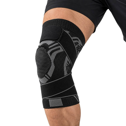 Stabilizator Kolana - Rękaw Uciskowy - Regulowany Pasek