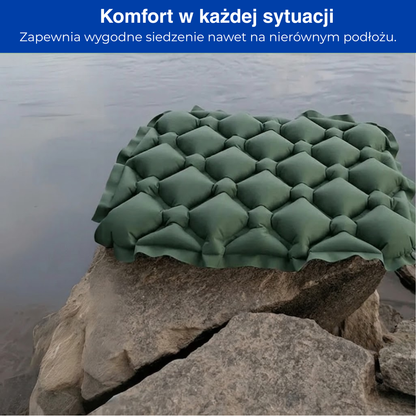 Dmuchana mata do siedzenia campingowa – ultralekka, składana poduszka outdoorowa