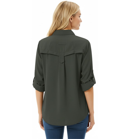 Damska koszula outdoor do wędrówek – oddychająca – szybkoschnąca