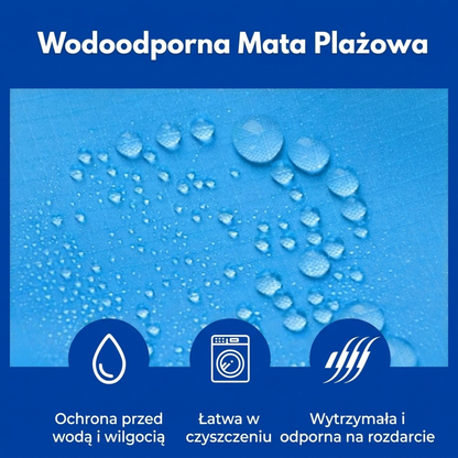 Wodoodporny koc plażowy / mata piknikowa – lekka, składana mata outdoorowa