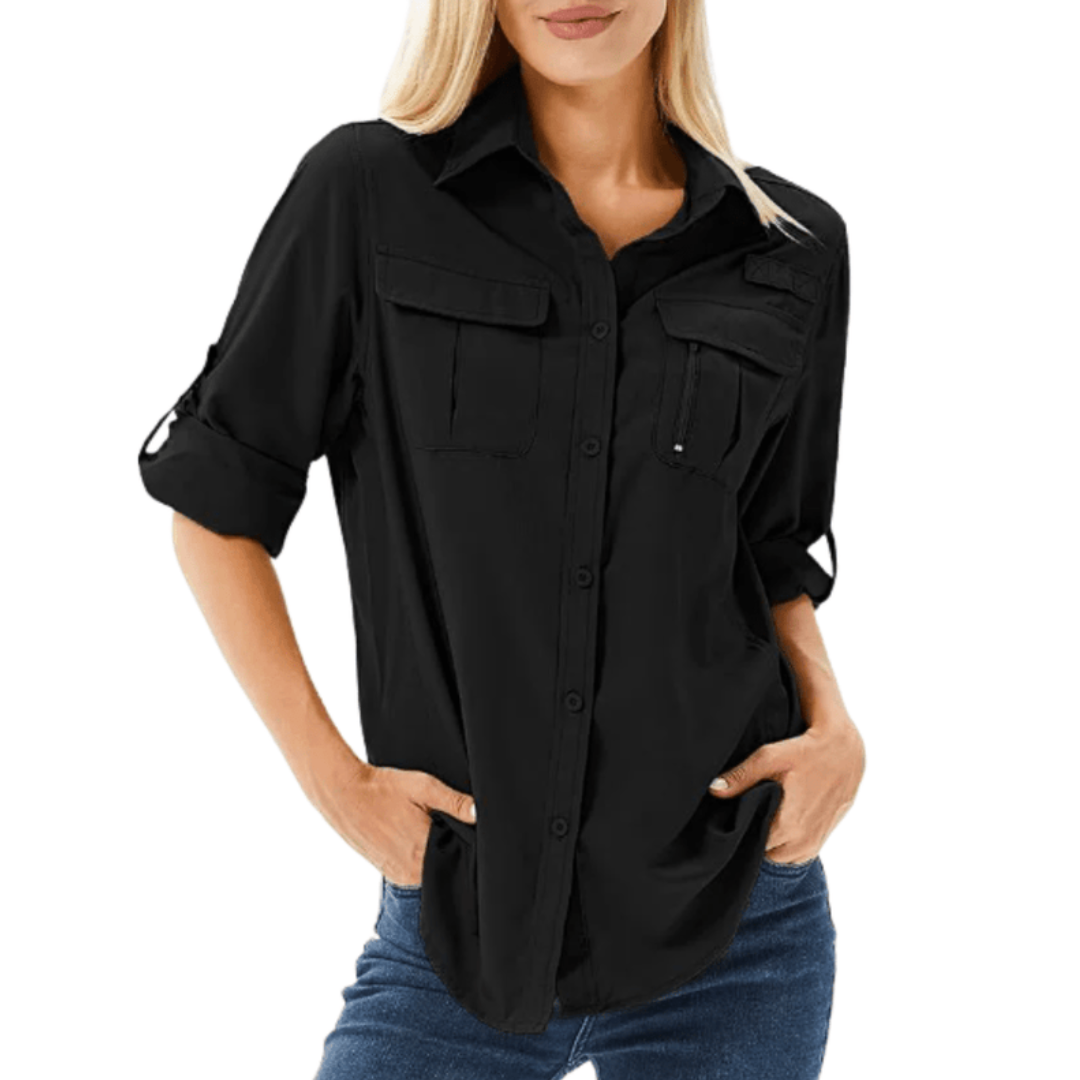 Damska koszula outdoor do wędrówek – oddychająca – szybkoschnąca