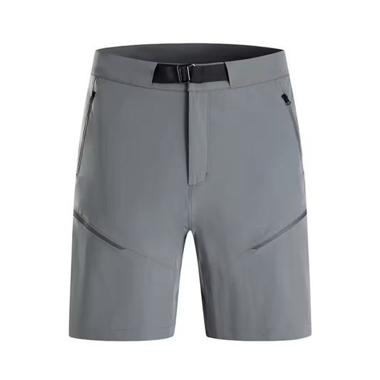 Męskie Spodenki Trekkingowe Slim Fit ze Streczem – Szybkoschnące – Kieszenie na Zamek