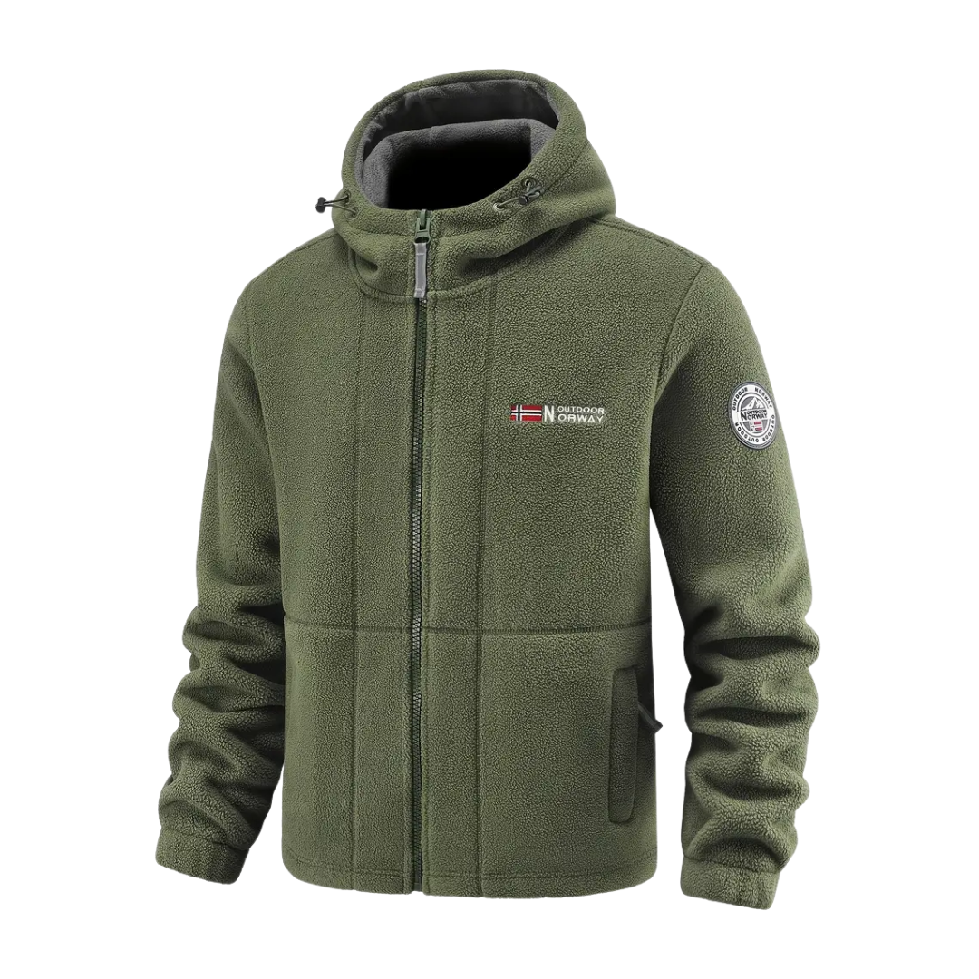 Kurtka Polarowa – Ciepła Bluza z Kapturem – Płaszcz Outdoorowy