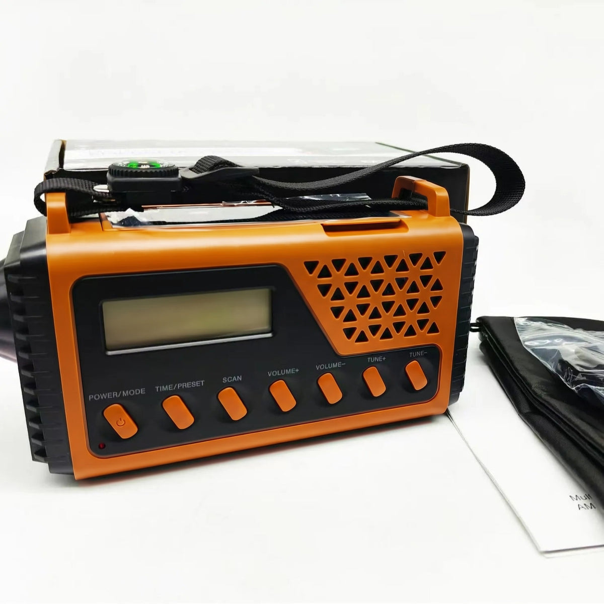 Radio Awaryjne na Korbkę i Solarne – Mocny Powerbank 8000 mAh – Latarka i SOS
