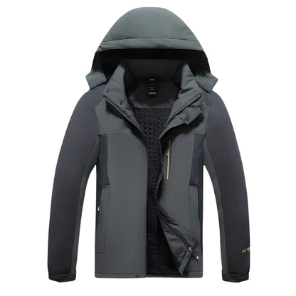 Kurtka Softshell – Męska Wodoodporna – Zimowa Outdoor