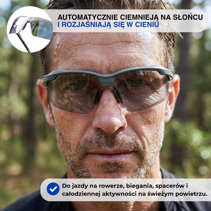 Fotochromowe okulary przeciwsłoneczne – sportowe, UV400