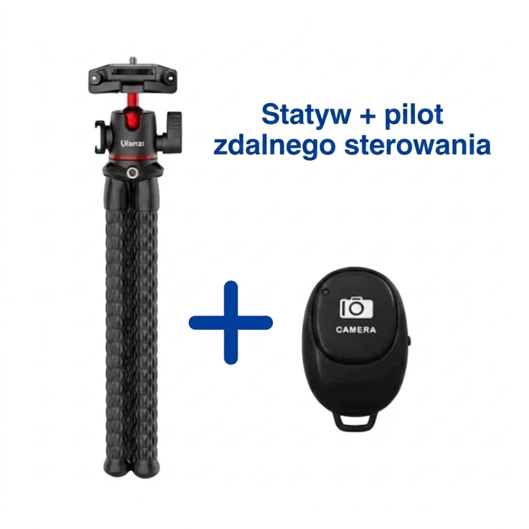 Elastyczny statyw ośmiornica – statyw do telefonu i aparatu – statyw typu gorilla