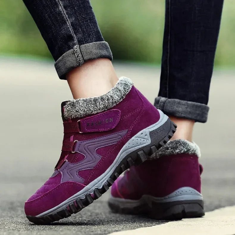 Wodoodporne buty zimowe damskie trekkingowe