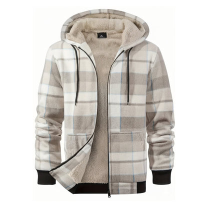 Męska Bluza – Flanelowa Kurtka – Ocieplany Polar