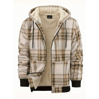 Męska Bluza – Flanelowa Kurtka – Ocieplany Polar
