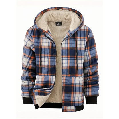 Męska Bluza – Flanelowa Kurtka – Ocieplany Polar