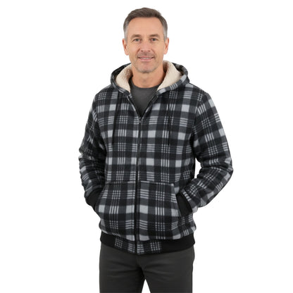Męska Bluza – Flanelowa Kurtka – Ocieplany Polar