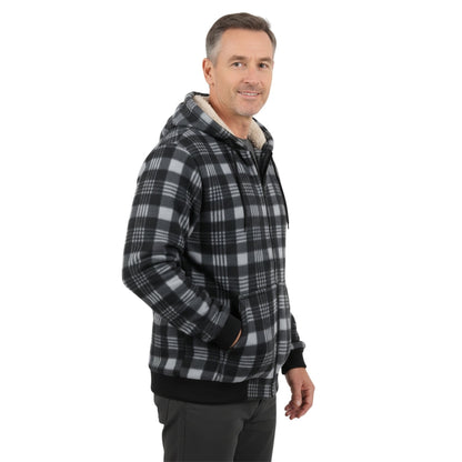 Męska Bluza – Flanelowa Kurtka – Ocieplany Polar