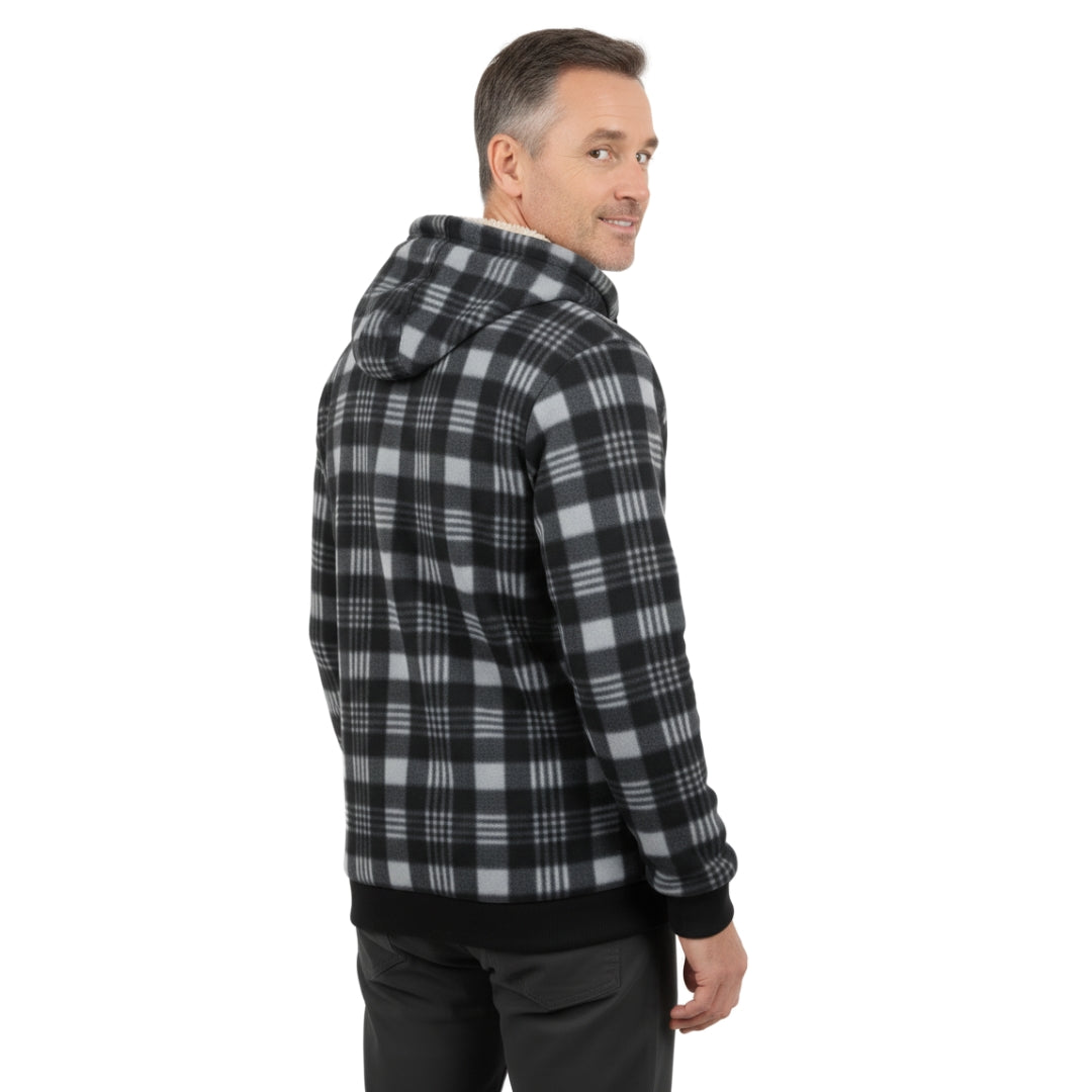 Męska Bluza – Flanelowa Kurtka – Ocieplany Polar