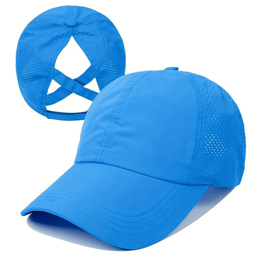 Czapka na Kucyk Unisex - Szybkoschnąca - Regulowana