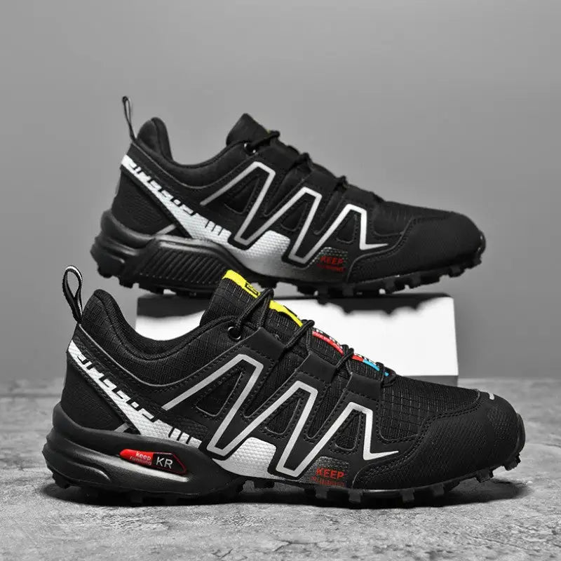 Lekkie, oddychające buty trekkingowe męskie z głębokim bieżnikiem