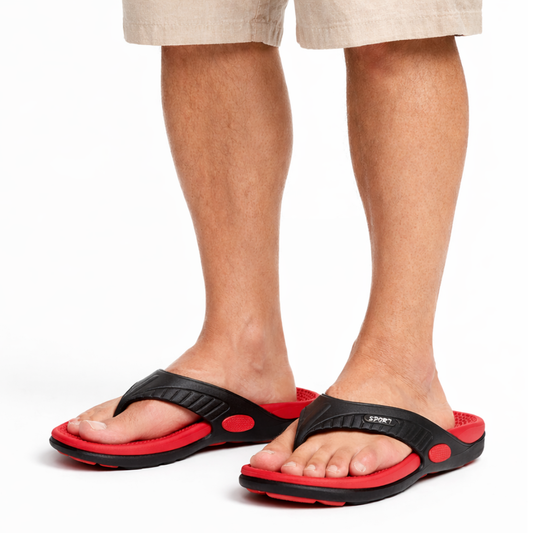 Męskie klapki z efektem masażu – antypoślizgowe – szybkoschnące