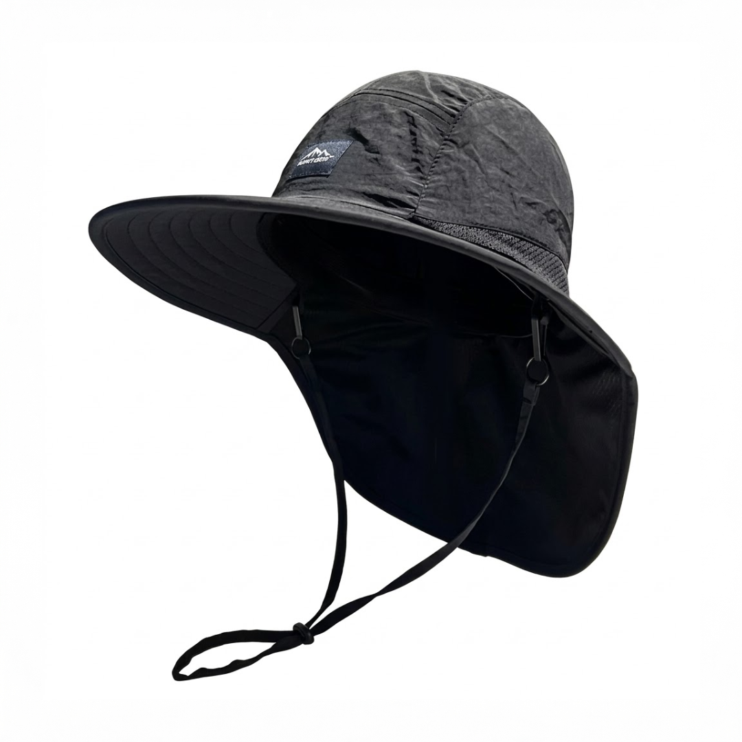 Kapelusz przeciwsłoneczny unisex – Szerokie rondo – Z osłoną na kark