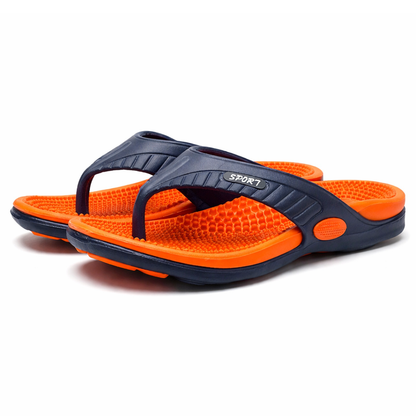Męskie klapki z efektem masażu – antypoślizgowe – szybkoschnące