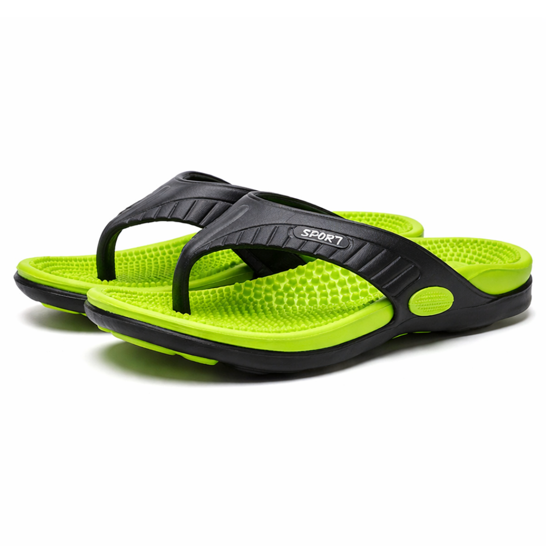 Męskie klapki z efektem masażu – antypoślizgowe – szybkoschnące