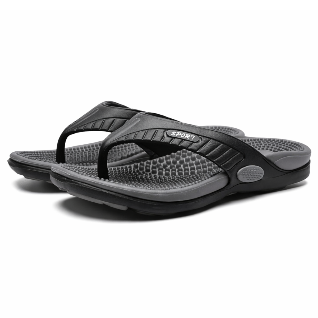 Męskie klapki z efektem masażu – antypoślizgowe – szybkoschnące