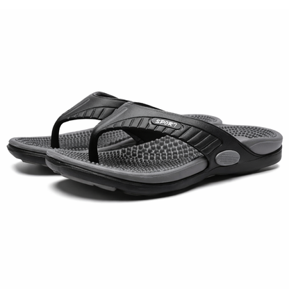Męskie klapki z efektem masażu – antypoślizgowe – szybkoschnące