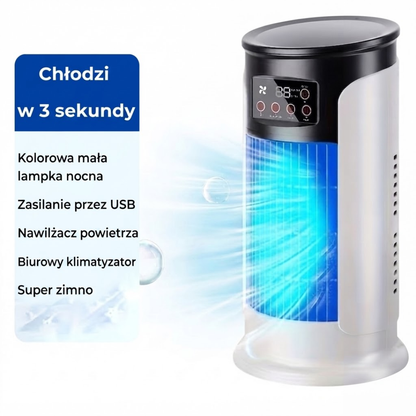 Przenośny Klimatyzer Powietrza - Klimatyzacja Przenośna - Wentylator - Chłodzenie na Gorące Letnie Dni