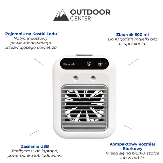Przenośna Klimatyzacja - Wentylator - Chłodzenie na Gorące Letnie Dni