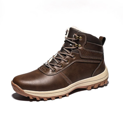 Skórzane Buty – Zimowe Trzewiki – Outdoor Męskie