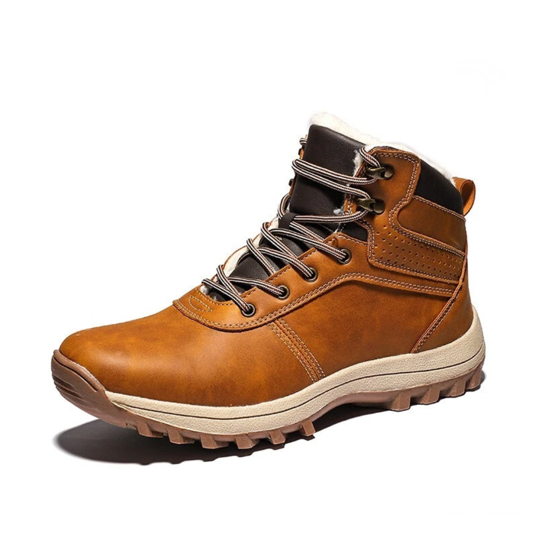 Skórzane Buty – Zimowe Trzewiki – Outdoor Męskie