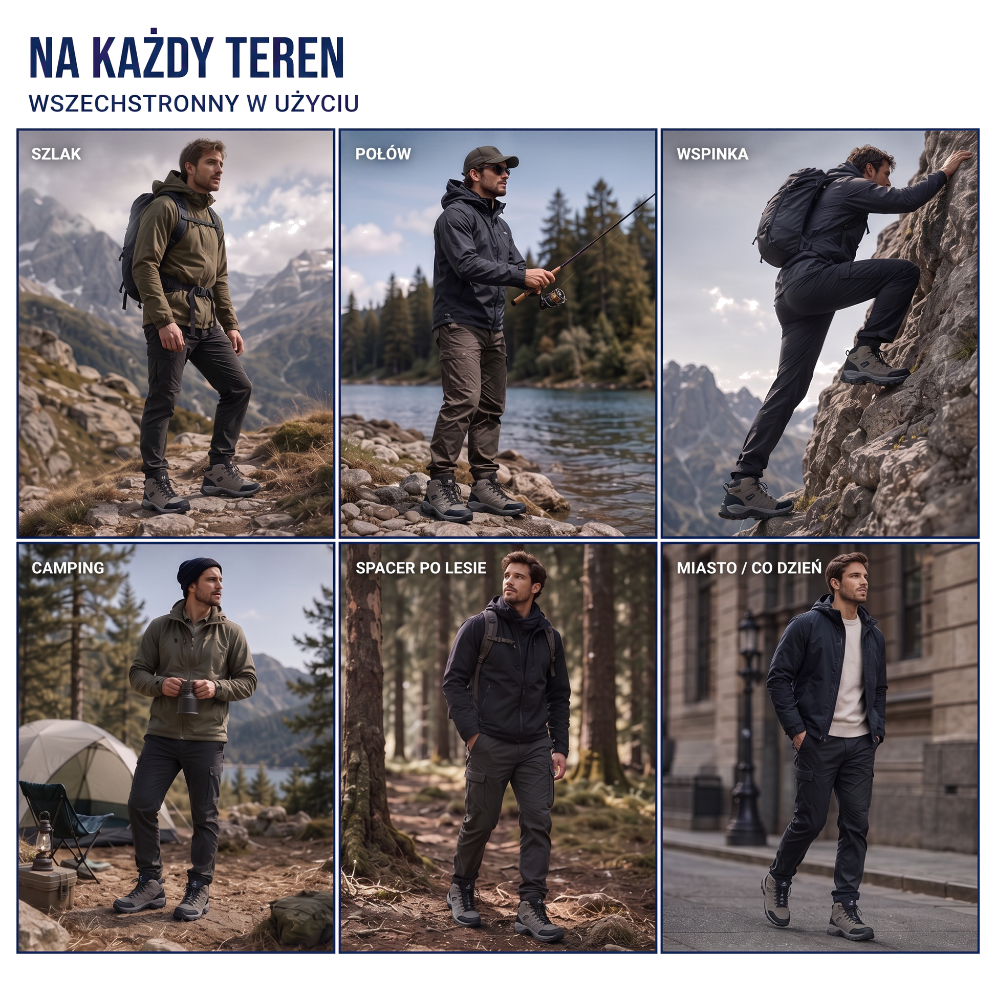 Buty trekkingowe męskie odporne na wodę