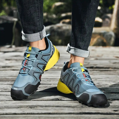 Lekkie, oddychające buty trekkingowe męskie z głębokim bieżnikiem