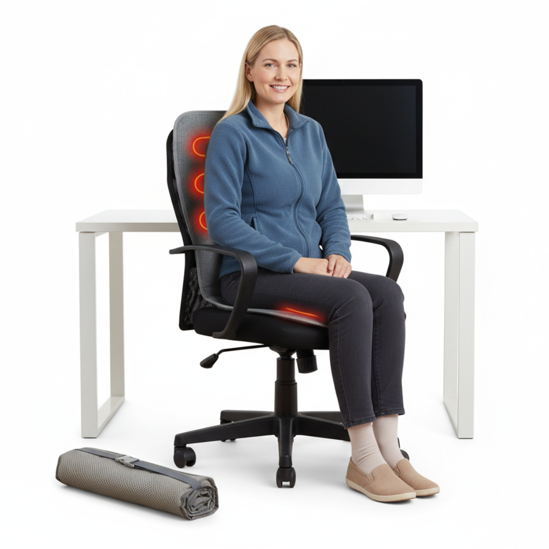 Podgrzewane Krzesło Kempingowe – Składane Outdoor – Zasilane USB