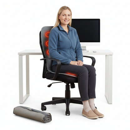 Podgrzewane Krzesło Kempingowe – Składane Outdoor – Zasilane USB