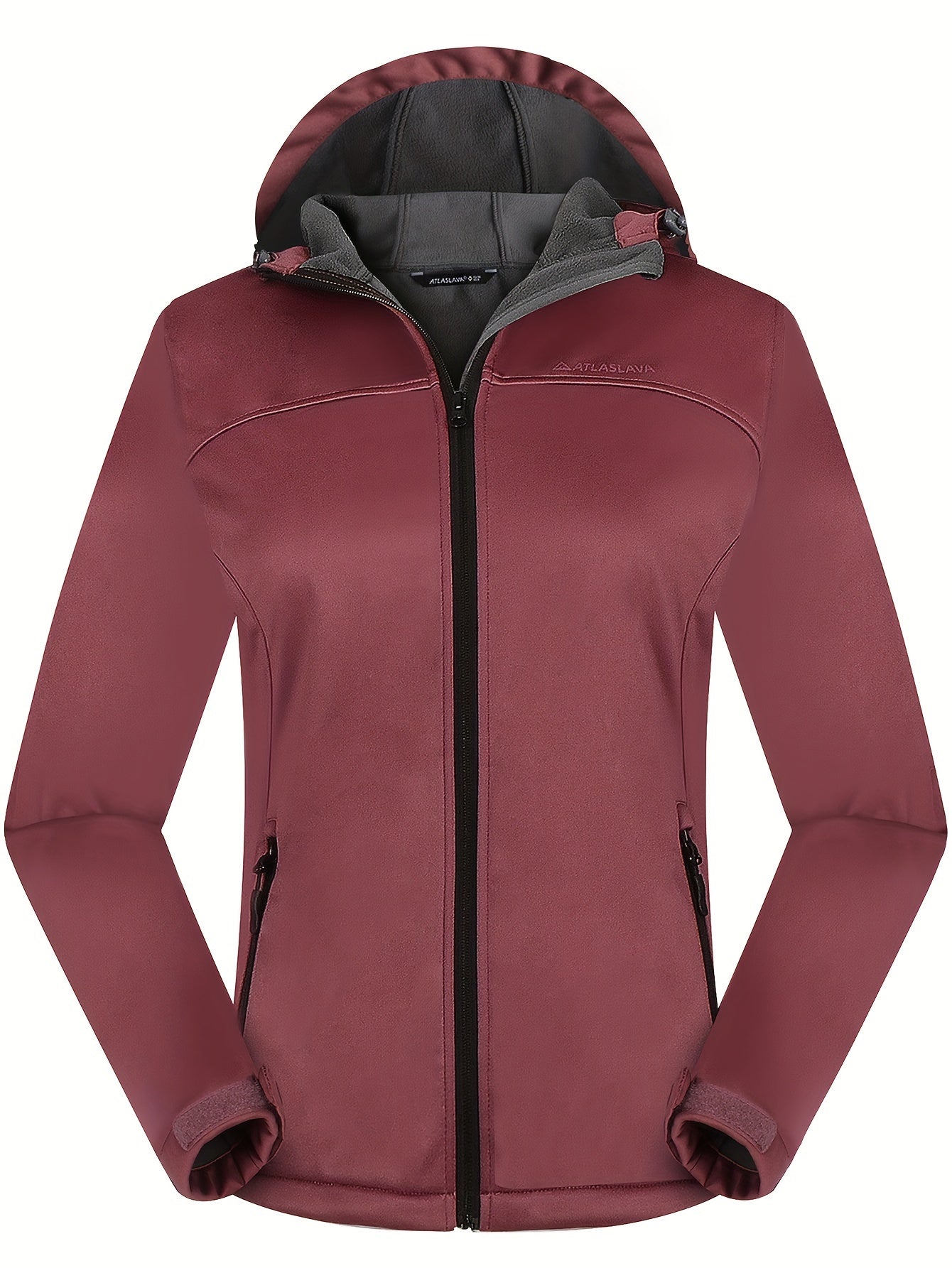 Kurtka softshell damska z polarową podszewką i kapturem