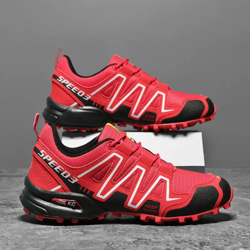Lekkie, oddychające buty trekkingowe męskie z głębokim bieżnikiem