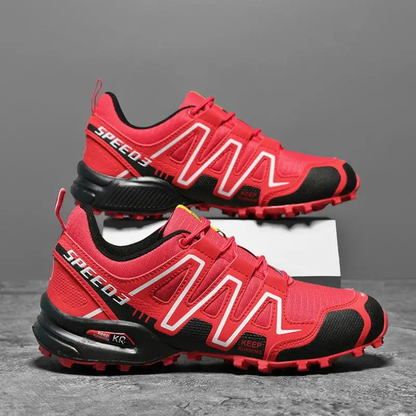 Lekkie, oddychające buty trekkingowe męskie z głębokim bieżnikiem