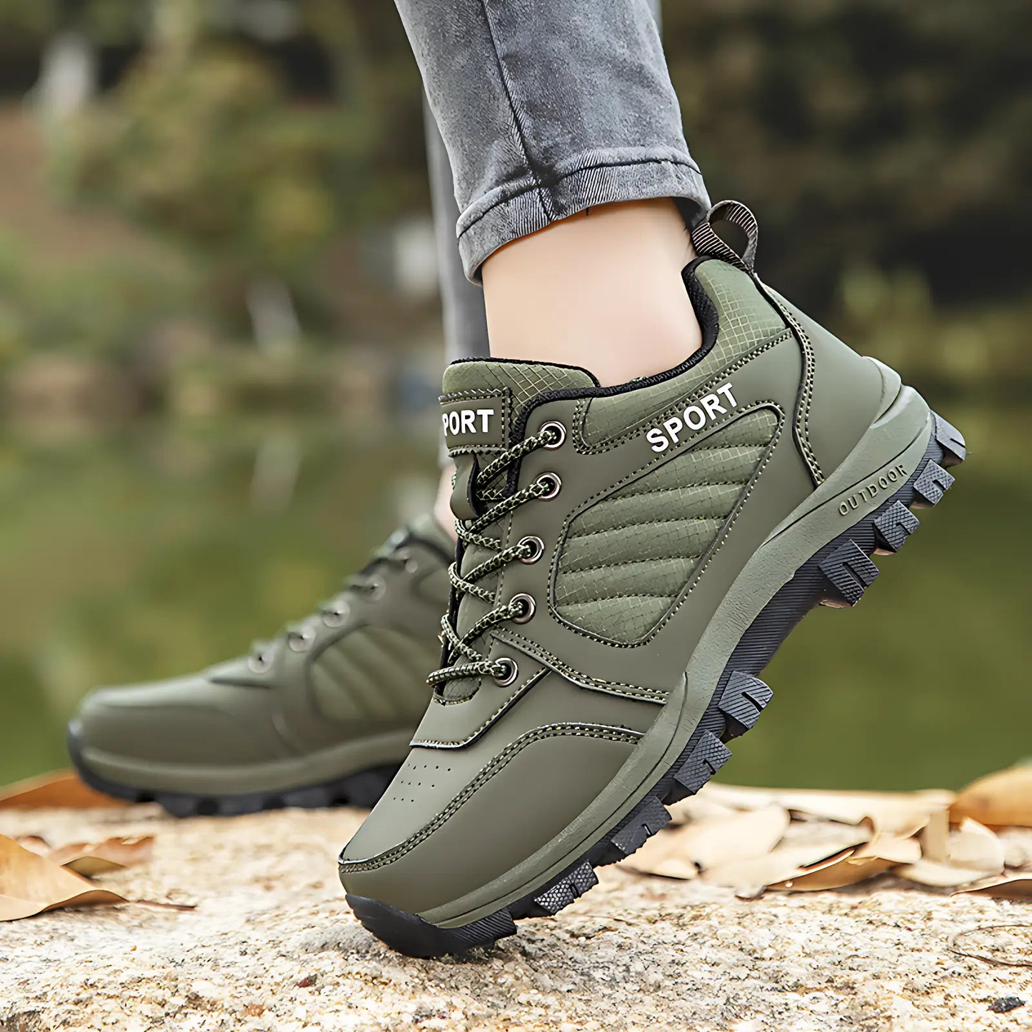 Buty trekkingowe damskie z amortyzowaną podeszwą i szerokim przodem