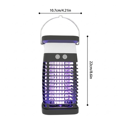 Solarna Lampa na Komary - Elektryczna Lampa Owadobójcza - Latarnia Kempingowa